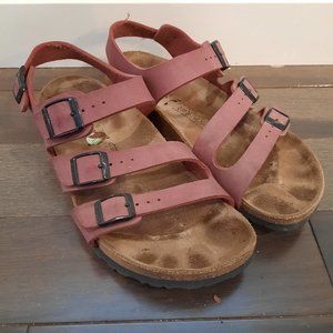 Purple Birkenstocks with Ankle strap
